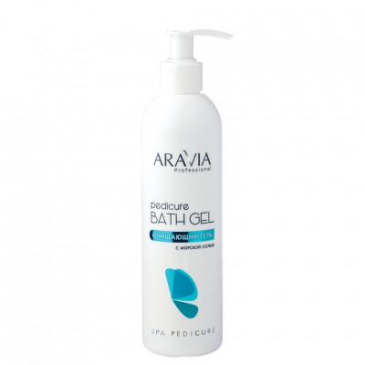 Гель ARAVIA Professional очищающий с морской солью Pedicure Bath Gel 300 мл Гель ARAVIA Professional очищающий с морской солью Pedicure Bath Gel 300 мл