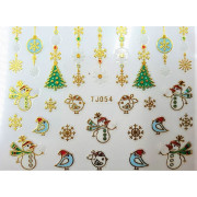 Наклейки для ногтей Новогоднее чудо TJ054