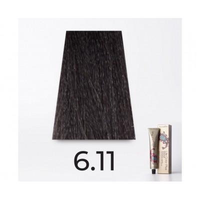 Краска для волос FarmaVita Life Color Plus 6.11 темный интенсивный пепельный блондин, 100мл Краска для волос FarmaVita Life Color Plus 6.11 темный интенсивный пепельный блондин, 100мл