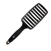 Щетка для волос Мelon Pro, нейлон и натуральная щетина на пластиковой основе, 9 рядов, 255*75мм