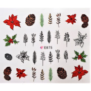 Наклейки для ногтей Новогоднее чудо E875