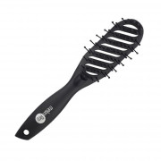 Щетка для укладки волос прорезиненное покрытие Soft-Touch Мelon Pro, 9 рядов, синий