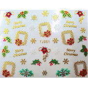 Наклейки для ногтей Новогоднее чудо TJ051