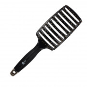 Щетка для волос Мelon Pro, нейлон и натуральная щетина на пластиковой основе, 9 рядов, 255*75мм