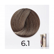 Краска для волос FarmaVita Life Color Plus 6.1 темный пепельный блондин, 100мл