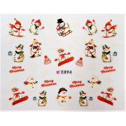 Наклейки для ногтей Новогоднее чудо E894