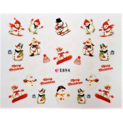 Наклейки для ногтей Новогоднее чудо E894