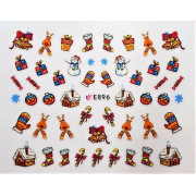 Наклейки для ногтей Новогоднее чудо E896