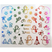 Наклейки для ногтей Новогоднее чудо SW009