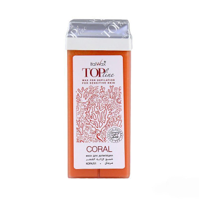 Воск для депиляции теплый в картридже Коралл ITALWAX Top Line 100 мл Воск для депиляции теплый в картридже Коралл ITALWAX Top Line 100 мл
