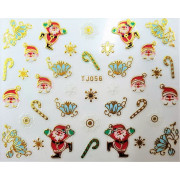 Наклейки для ногтей Новогоднее чудо TJ056