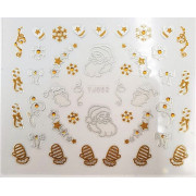 Наклейки для ногтей Новогоднее чудо YJ053