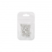Стразы MIX размеров белые E.Co Nails, 300шт