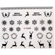 Наклейки для ногтей Новогоднее чудо E880