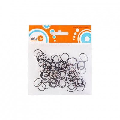 Резинки mini силиконовые черные Melon Pro в пакете MP650890Р Резинки mini силиконовые черные Melon Pro в пакете MP650890Р