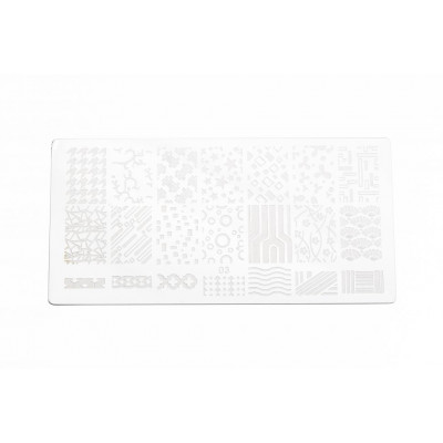 Пластина для стемпинга E.co Nails №03 Пластина для стемпинга E.co Nails №03