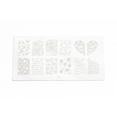 Пластина для стемпинга E.co Nails №05 Пластина для стемпинга E.co Nails №05