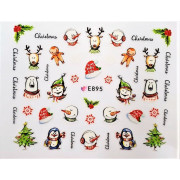 Наклейки для ногтей Новогоднее чудо E895