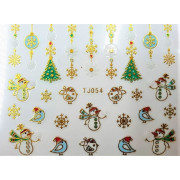 Наклейки для ногтей Новогоднее чудо TJ054