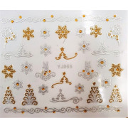 Наклейки для ногтей Новогоднее чудо YJ055