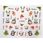 Наклейки для ногтей Новогоднее чудо E895