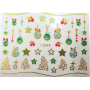 Наклейки для ногтей Новогоднее чудо TJ049