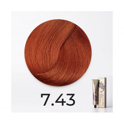 Краска для волос FarmaVita Life Color Plus 7.43 медно-золотистый блондин, 100мл Краска для волос FarmaVita Life Color Plus 7.43 медно-золотистый блондин, 100мл