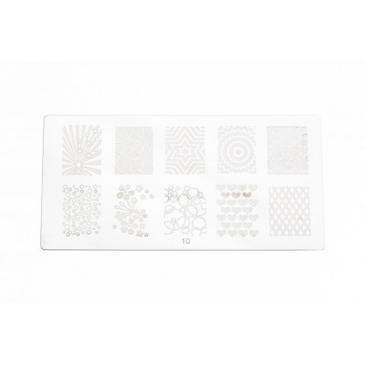 Пластина для стемпинга E.co Nails №10 Пластина для стемпинга E.co Nails №10