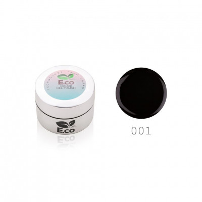 №01 Гель-лак Pudding E.co Nails, 5мл , черный №01 Гель-лак Pudding E.co Nails, 5мл , черный