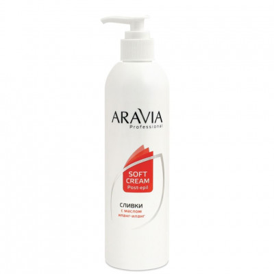 Сливки ARAVIA Professional после депиляции с маслом иланг-иланг для восстановления рН кожи 300мл Сливки ARAVIA Professional после депиляции с маслом иланг-иланг для восстановления рН кожи 300мл