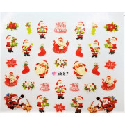 Наклейки для ногтей Новогоднее чудо E887