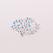 №18 Стразы E.Co Nails голографические с прозрачным дном (100 шт.)