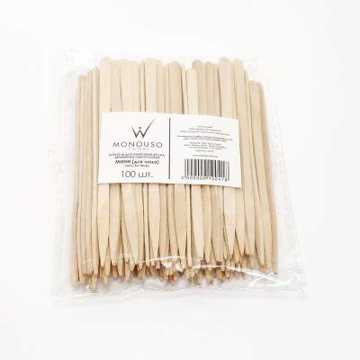 Шпатели деревянный одноразовые Мини Italwax 100 штук в упаковке Шпатели деревянный одноразовые Мини Italwax 100 штук в упаковке