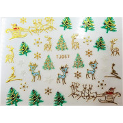 Наклейки для ногтей Новогоднее чудо TJ057