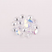 №07 Стразы E.Co Nails объёмные с прозрачным дном (20 шт.)