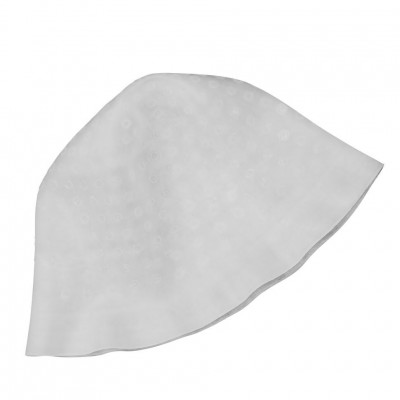 Шапка для мелирования силиконовая с полями белая, розовая с крючком (средняя перфорация) арт.HS56939 Шапка для мелирования силиконовая с полями белая, розовая с крючком (средняя перфорация) арт.HS56939