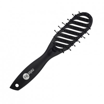 Щетка для укладки волос прорезиненное покрытие Soft-Touch Мelon Pro, 9 рядов Щетка для укладки волос прорезиненное покрытие Soft-Touch Мelon Pro, 9 рядов