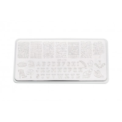 Пластина для стемпинга E.co Nails QS+02 Пластина для стемпинга E.co Nails QS+02