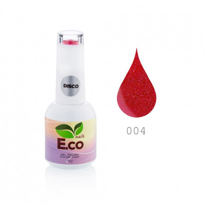 Гель-лак для ногтей светоотражающий E.co Nails Disco №04, 10мл Гель-лак для ногтей светоотражающий E.co Nails Disco №04, 10мл