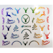 Наклейки для ногтей Новогоднее чудо SW008