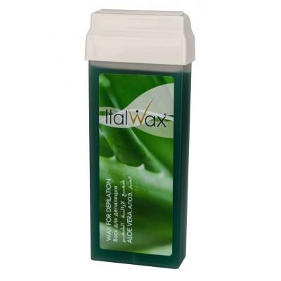 Воск для депиляции теплый в картридже Алоэ ITALWAX 100 мл Воск для депиляции теплый в картридже Алоэ ITALWAX 100 мл