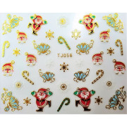 Наклейки для ногтей Новогоднее чудо TJ056