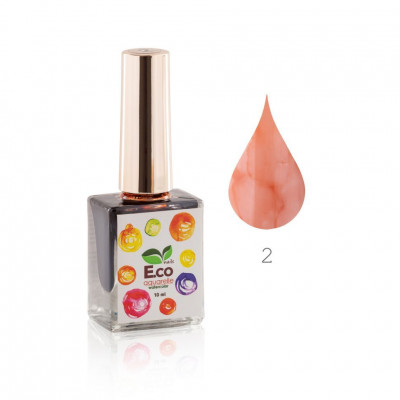 Акварель для дизайна ногтей E.co Nails Water Color №02 10 мл Акварель для дизайна ногтей E.co Nails Water Color №02 10 мл