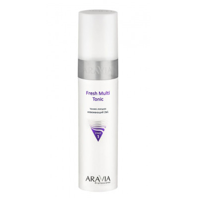 Тоник ARAVIA Professional лосьон освежающий 2в1 Fresh Multi Tonic, 250 мл Тоник ARAVIA Professional лосьон освежающий 2в1 Fresh Multi Tonic, 250 мл