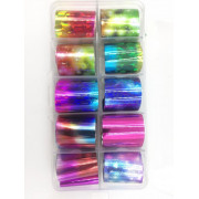 Фольга E.Co Nails градиент в коробке (10 шт/уп.)