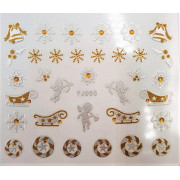Наклейки для ногтей Новогоднее чудо YJ050