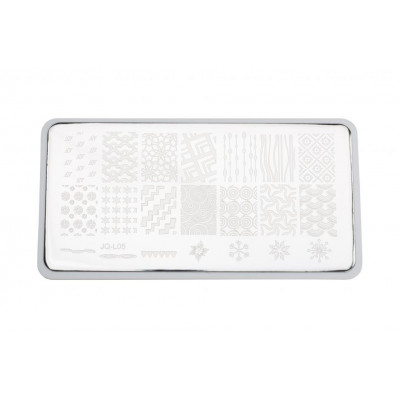 Пластина для стемпинга E.co Nails JQ-L05 Пластина для стемпинга E.co Nails JQ-L05