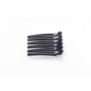 Зажим для волос MP пластмасса/металл черные 10см 6шт.в уп арт.C-81