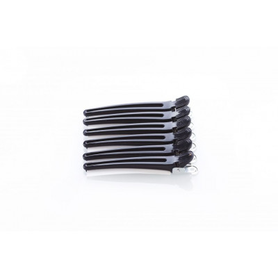 Зажим для волос MP пластмасса/металл черные 10см 6шт.в уп арт.C-81 Зажим для волос MP пластмасса/металл черные 10см 6шт.в уп арт.C-81