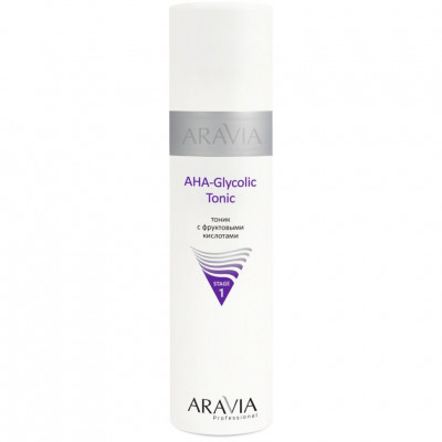 Тоник ARAVIA Professional с фруктовыми кислотами AHA - Glycolic Tonic, 250 мл Тоник ARAVIA Professional с фруктовыми кислотами AHA - Glycolic Tonic, 250 мл